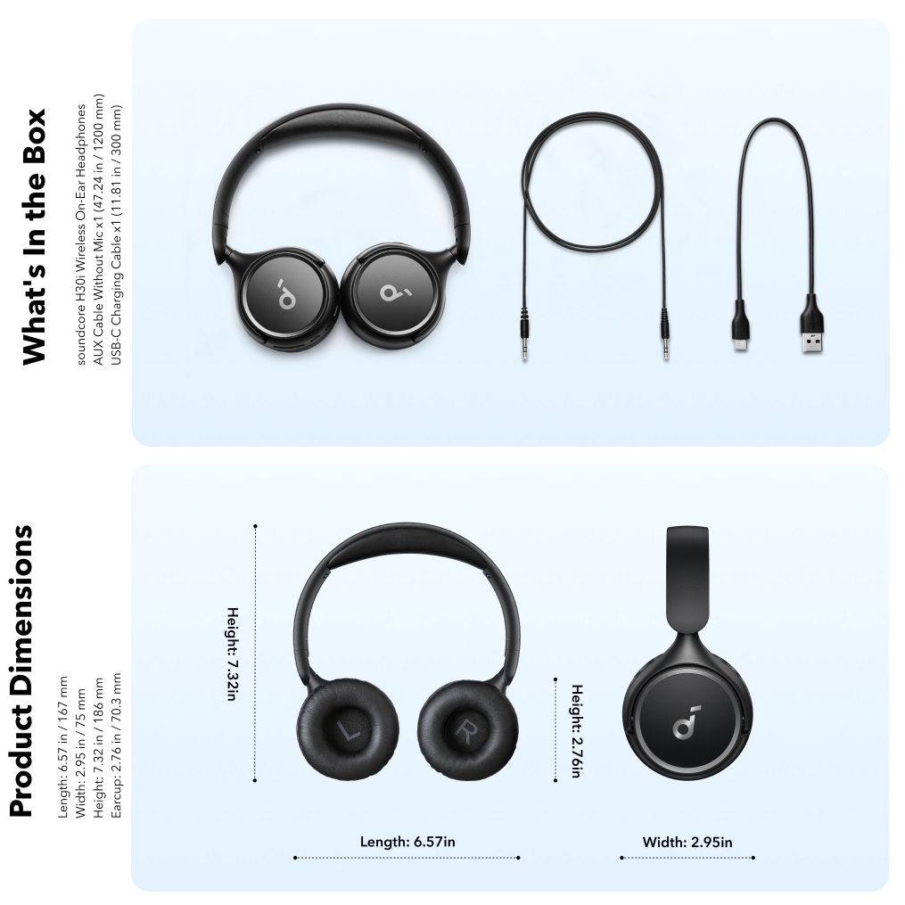 آنباکسینگ و محتویات جعبه هدفون انکر H30i